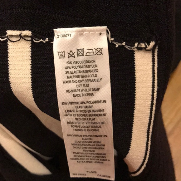 French Connection Form Fitting Striped Dress - Picture 5 of 5